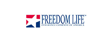 A logo of freedom life insurance company of america