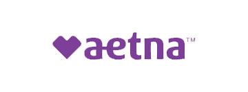 A purple aetna logo is shown.